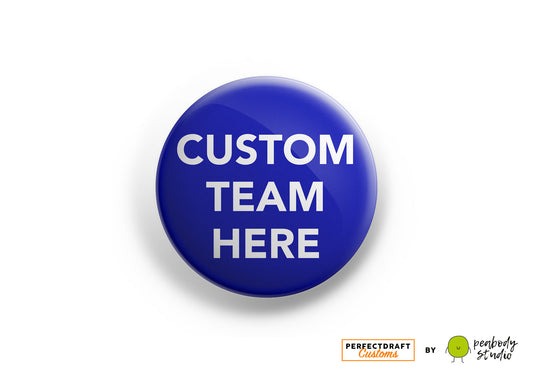 Custom Football Team Perfect Draft Medallion Magnet