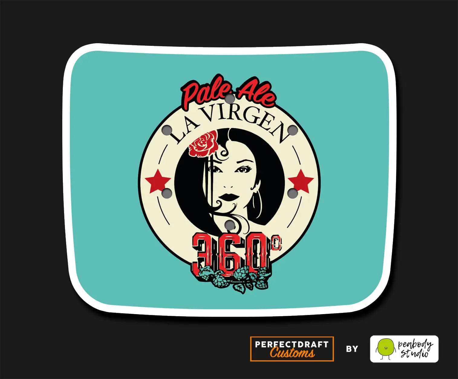 Cervezas La Virgen 360 Perfect Draft Drip Tray