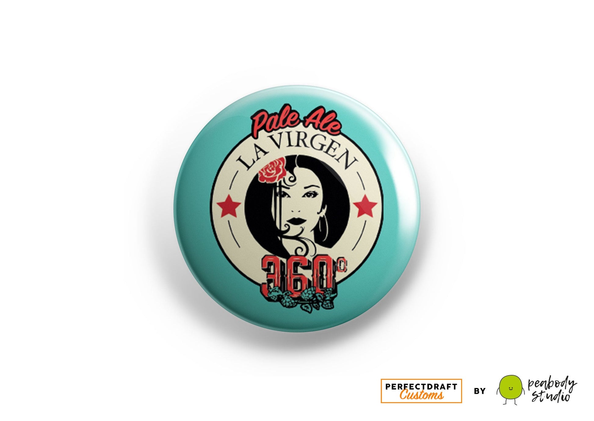 Cervezas La Virgen 360 Perfect Draft Medallion Magnet