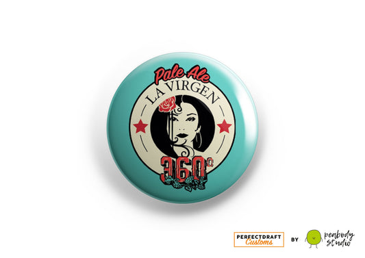 Cervezas La Virgen 360 Perfect Draft Medallion Magnet