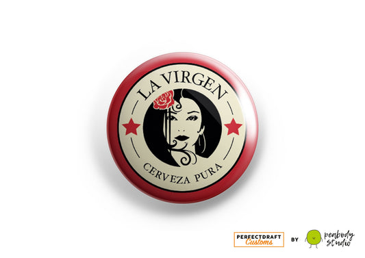 Cervezas La Virgen Madrid Perfect Draft Medallion Magnet