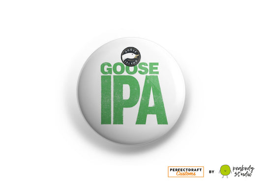 Goose IPA (Goose Island) Perfect Draft Medallion Magnet (White)
