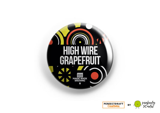 Highwire Grapefruit (Magic Rock) Perfect Draft Medallion Magnet