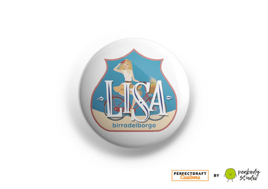 LISA Birra Del Borgo Perfect Draft Medallion Magnet (White)