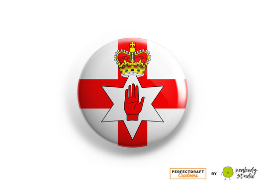 Northern Ireland Flag Perfect Draft Medallion Magnet
