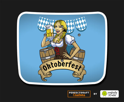 Oktoberfest Bavarian Girl Perfect Draft Drip Tray