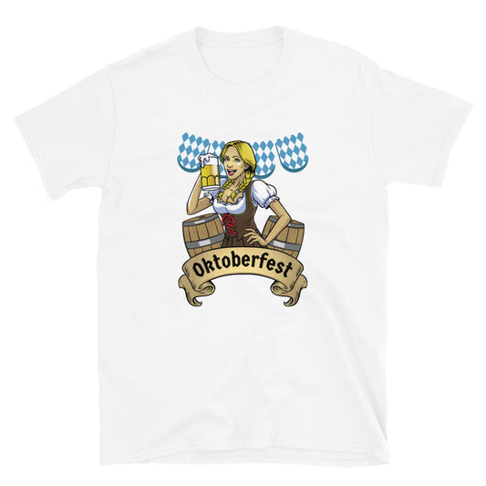 Oktoberfest Bavarian Girl Short-Sleeve Unisex T-Shirt