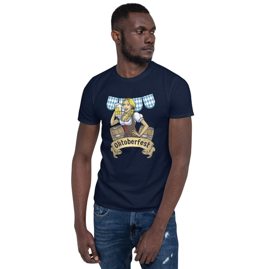 Oktoberfest Bavarian Girl Short-Sleeve Unisex T-Shirt