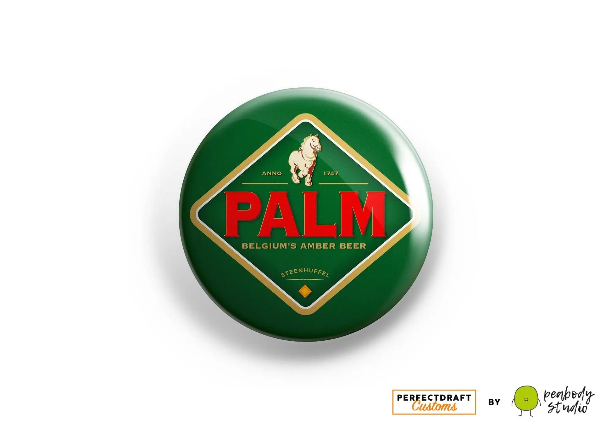 Palm Vintage Design Perfect Draft Medallion Magnet