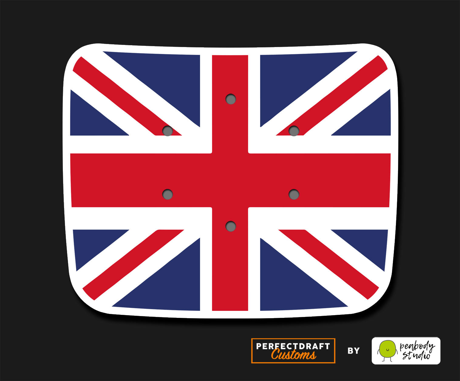 Union Jack Flag Perfect Draft Drip Tray